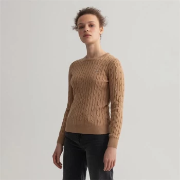 Gant Cable Knit Jumper - Brown