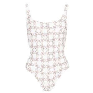 Guess Logomania Swimsuit - Cream A009