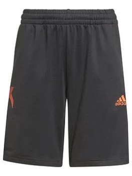 Boys, adidas Junior X Short - Black, Size 11-12 Years