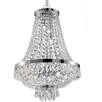 Ideal Lux Lighting - Ideal Lux Decorative Grand Chandelier Chrome, G9