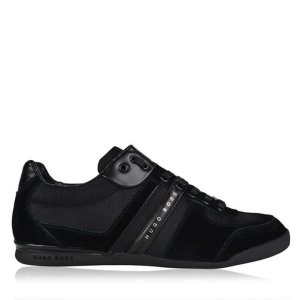 Hugo Boss Akeen Contrast Panel Trainers Black Size 6 Men