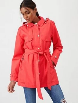 Regatta Garbo Waterproof Trench Jacket - Red , Red, Size 16, Women