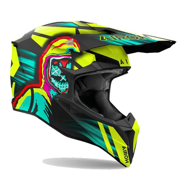 Airoh Wraaap Cyber Yellow Matt Offroad Helmet L