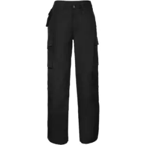 Russell Work Wear Heavy Duty Trousers (Long) / Pants (48W x Long) (Black) - Black