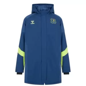 Hummel Hashtag United Core Bench Jacket Mens - Blue