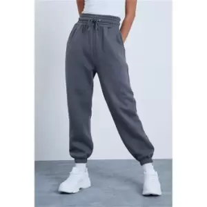 I Saw It First Charcoal Super High Waist Joggers - Grey