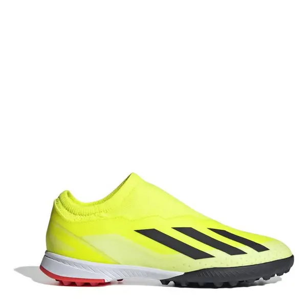 adidas X Crazyfast League Junior Laceless Astro Turf Football Boots - Yellow 5