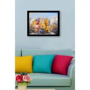 SC0727 Multicolor Decorative Framed MDF Painting