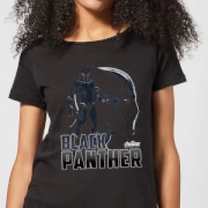 Avengers Black Panther Womens T-Shirt - Black - XL