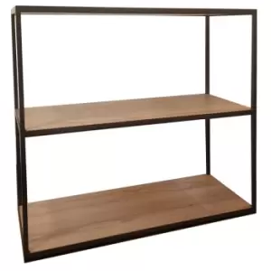 Kettle Interiors Wooden Small Bookcase With Metal Frame