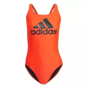 adidas SH3. RO Big Logo Swimsuit Womens - Impact Orange / Legend Ink / I