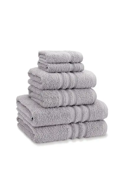 Catherine Lansfield 'Zero Twist' Cotton 6 Piece Towel Bale Silver