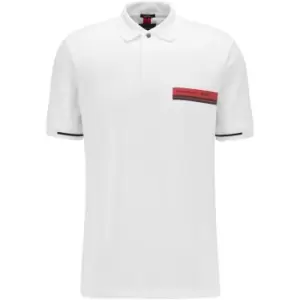 Boss Boss Phillipson Short Sleeve Polo Shirt Mens - White