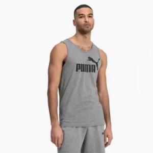 PUMA Essentials Mens Tank Top Shirt, Medium Grey Heather, size 2X Large, Clothing