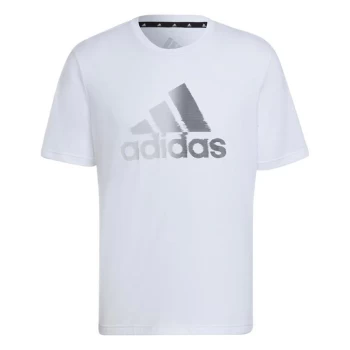 adidas AEROREADY Designed to Move Sport Logo Tee Mens - White