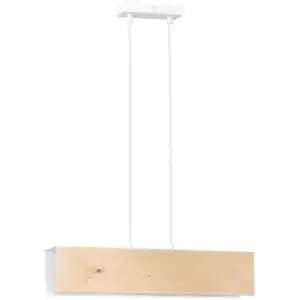 Emibig Carlo White Bar Pendant Ceiling Light 2x E27