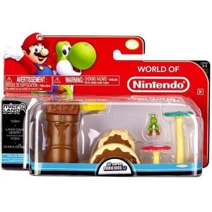 Yoshi Layer Cake Desert (Super Mario Bros) Microland Action Figure