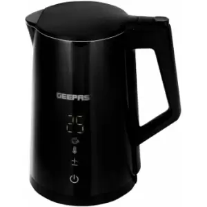 Digital Kettle Electric LED Smart Temp Control & Display Cordless Fast Boil 1.7L - Black