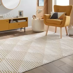 Jazz Geometric Indoor Outdoor Rug Jazz Amber