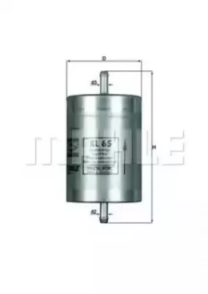 Fuel Filter KL65 78728263 by MAHLE Original