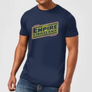 Star Wars Empire Strikes Back Logo Mens T-Shirt - Navy - XXL