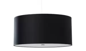 Otto Cylindrical Pendant Light Black 50cm E27