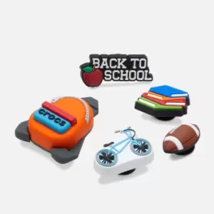 Crocs Kids Back To School 5-Pack Rubber Jibbitz