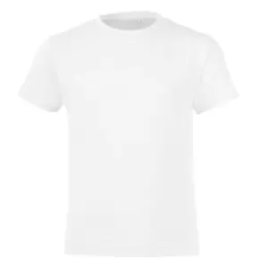 SOLS Childrens/Kids Regent Short Sleeve Fitted T-Shirt (12 Years) (White)