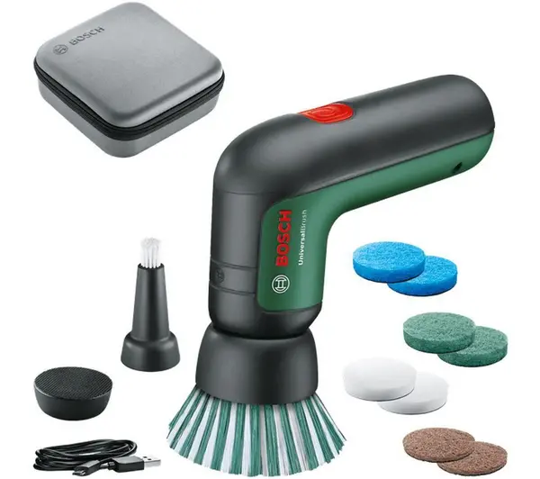 Bosch UniversalBrush Electric Cleaning Brush Set - Black & Green 4053423247275