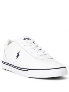 Polo Ralph Lauren Hanford Leather Trainers - White, Size 12, Men