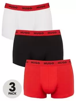 HUGO Bodywear 3 Pack Trunks - Multi, Size 2XL, Men