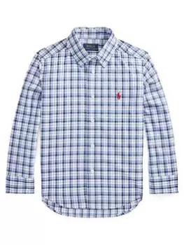 Ralph Lauren Boys Classic Checked Shirt - Blue Multi, Blue Multi, Size 6 Years