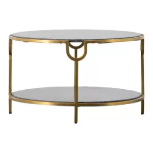 Gallery Interiors Petko Coffee Table Black Marble