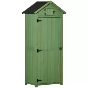 Outsunny Wooden Tool Storage Shed - Green