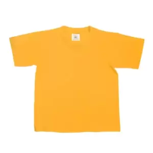 B&C Kids/Childrens Exact 150 Short Sleeved T-Shirt (1-2) (Gold)