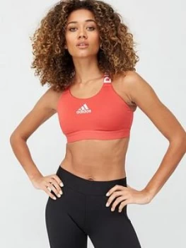 adidas Drst Brnd Bra - Red, Size XS, Women