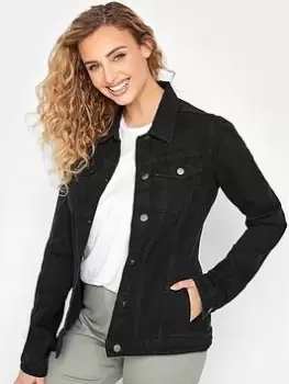 Long Tall Sally Denim Jacket - Black, Size 10, Women