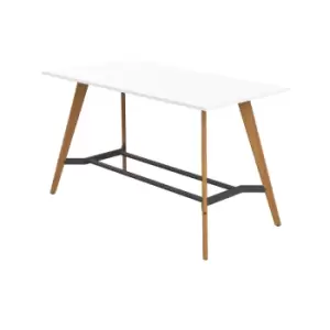 Plateau Poseur High Rectangular Meeting Table - 2400mm x1000mm x830mm - White