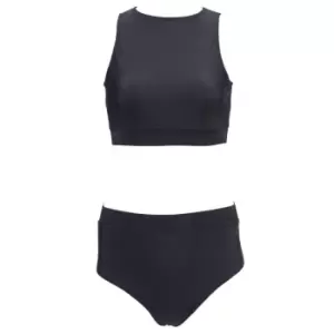 Slazenger High Neck Bikini Womens - Black