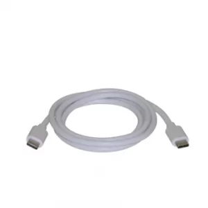 USB C To C 1m White Nickel Plated