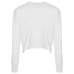 Next Level Womens/Ladies Long-Sleeved T-Shirt (M) (White)