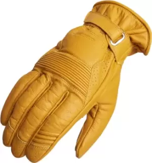 Lindstrands Lauder Motorcycle Gloves, yellow, Size L, yellow, Size L