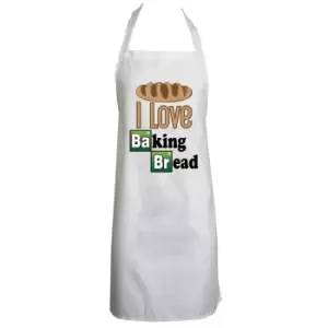 Grindstore I Love Baking Bread Apron (One Size) (White)