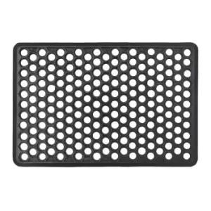 JVL Outdoor Honeycomb Rubber Ring Entrance Floor Door Mat - 40 x 60cm