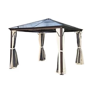 Outsunny Gazebo 01-0871 Brown 2600 x 3000 x 3000 mm