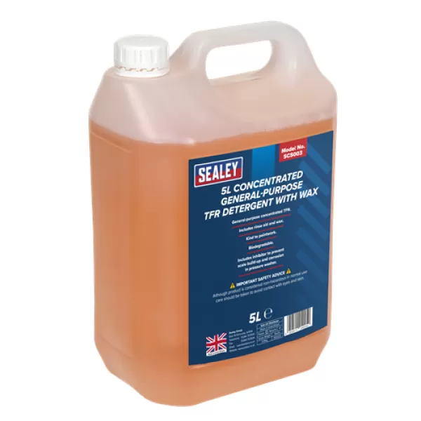 Genuine SEALEY SCS003 TFR Detergent with Wax Concentrated 5ltr