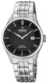 Festina Mens Swiss Made Stainless Steel Bracelet Watch