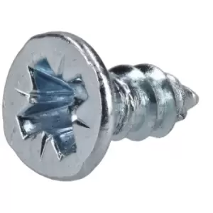 R-TECH 337118 Pozi Countersunk Self-Tapping Screws No. 6 9.5mm - Pa...