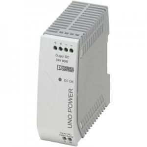 Phoenix Contact UNO-PS/1AC/24DC/60W Rail mounted PSU (DIN) 24 V DC 2.5 A 60 W 1 x