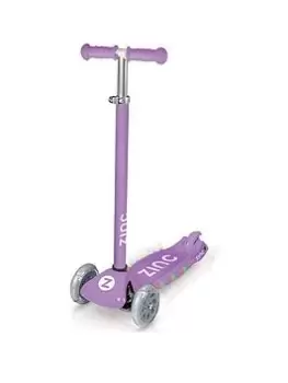 Zinc Three Wheeled Non Folding Light Up Superstar Scooter - Purple